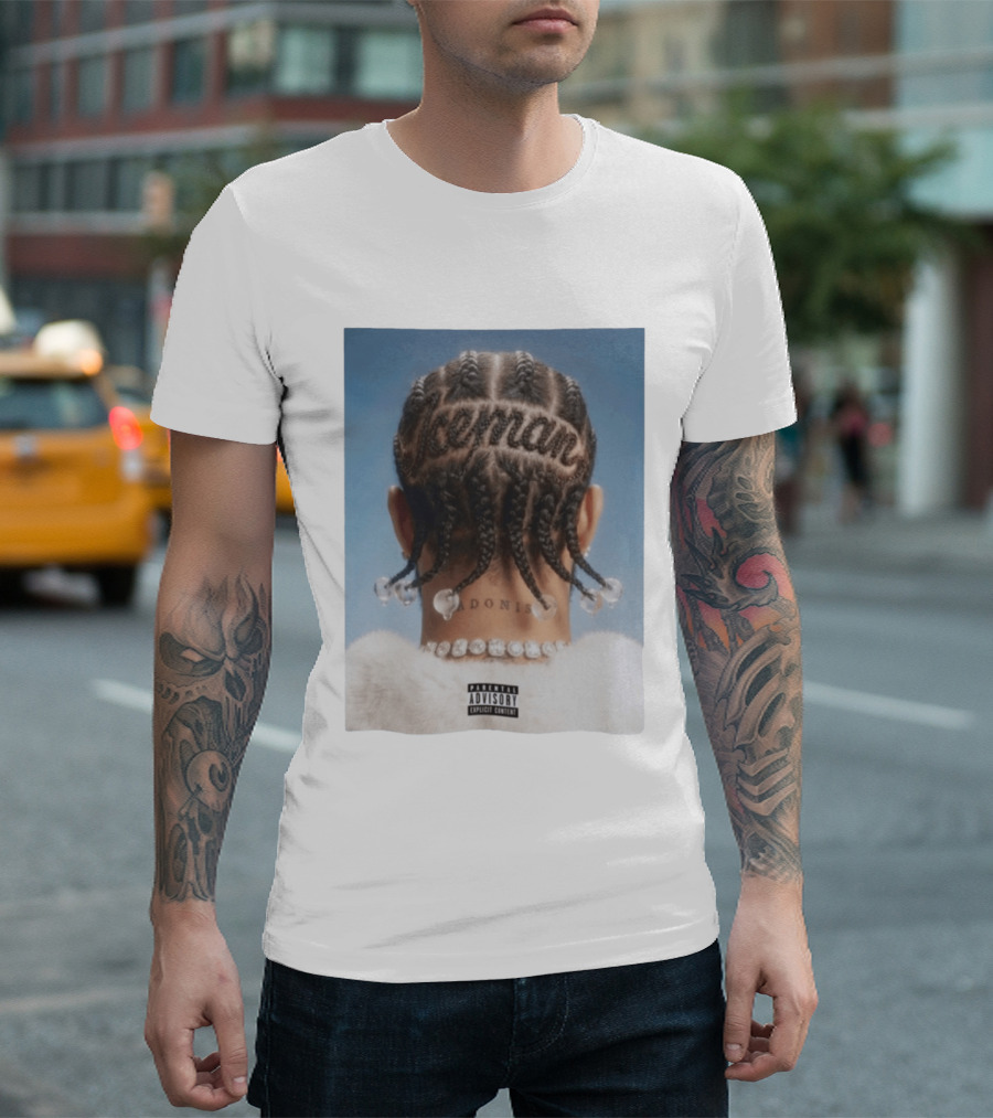 Iceman Adonis Braids Album Cover Drake Parental Advisory T-Shirt