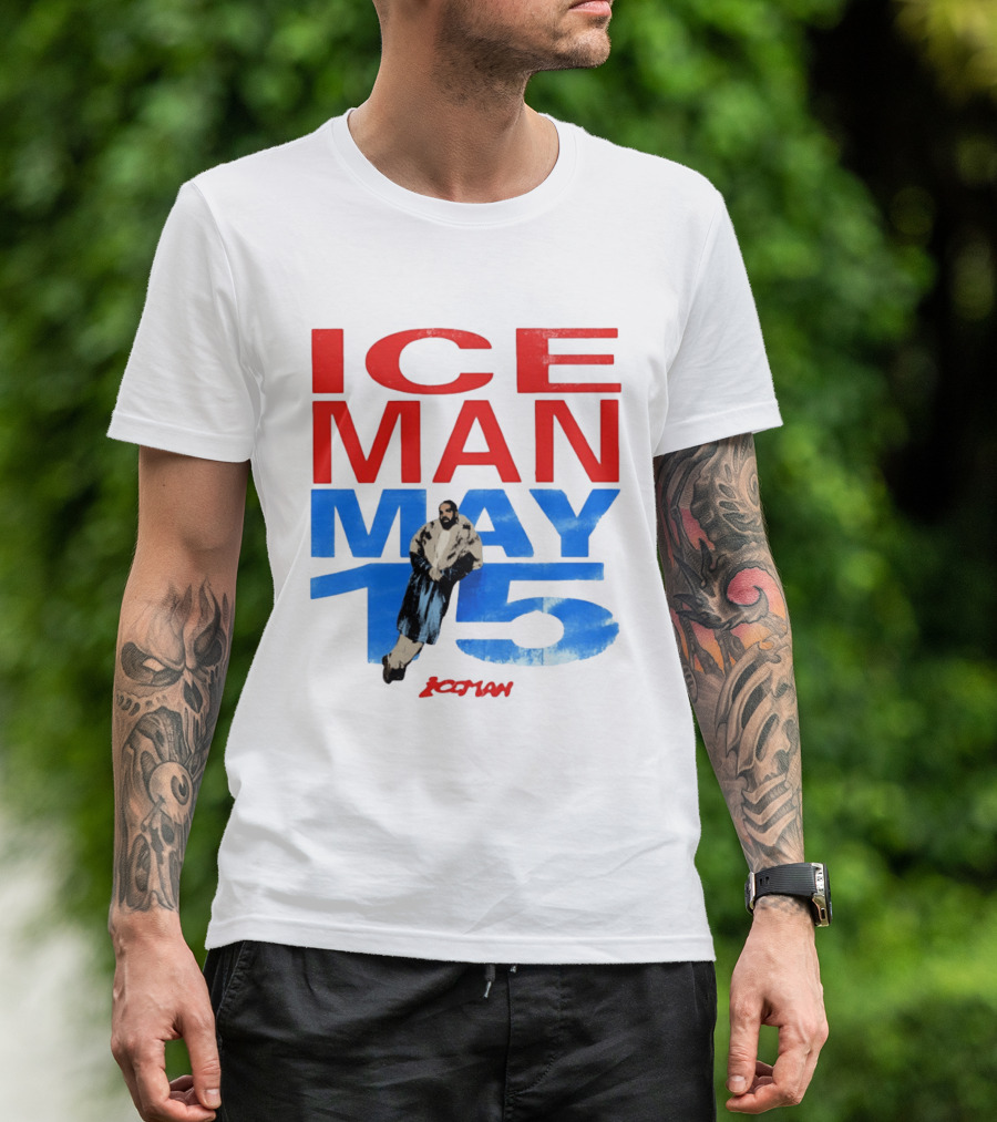 Drake Iceman May 15 Blue Red Styling 2026 Album Cover T-Shirt