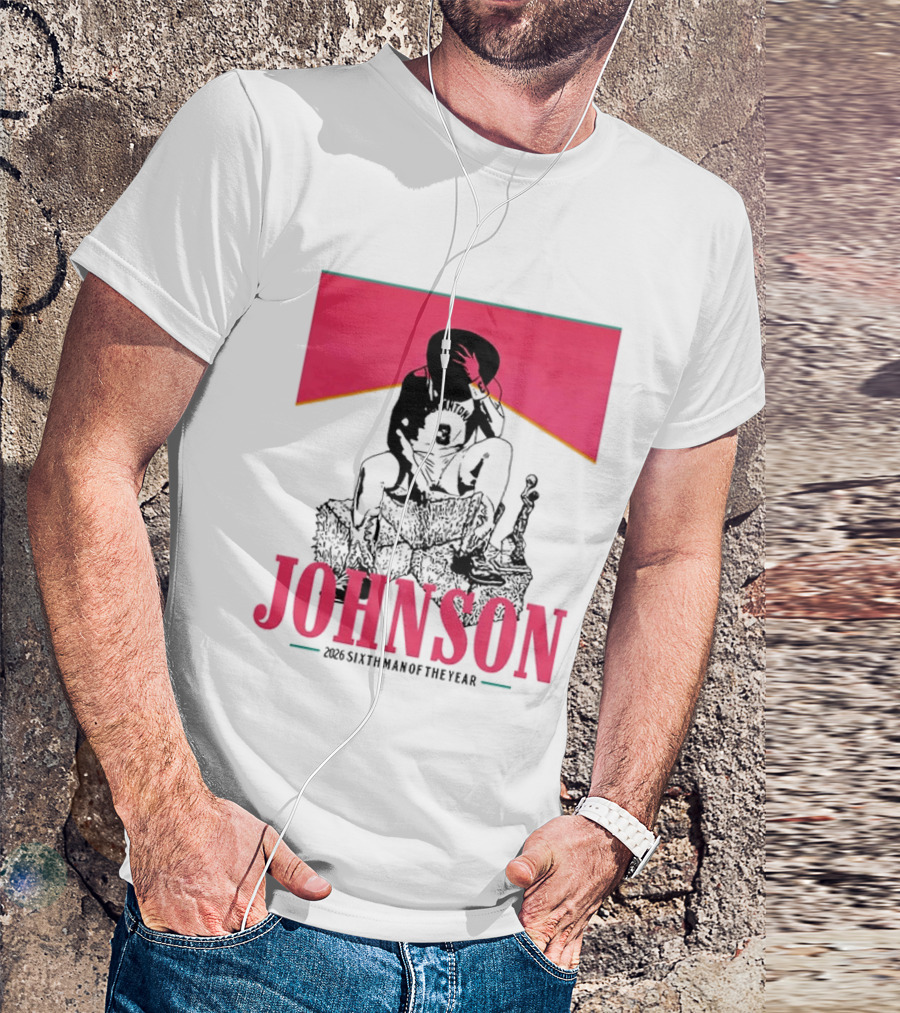 San Antonio Spurs 26 Johnson 2023 Sixth Man Of The Year T-Shirt