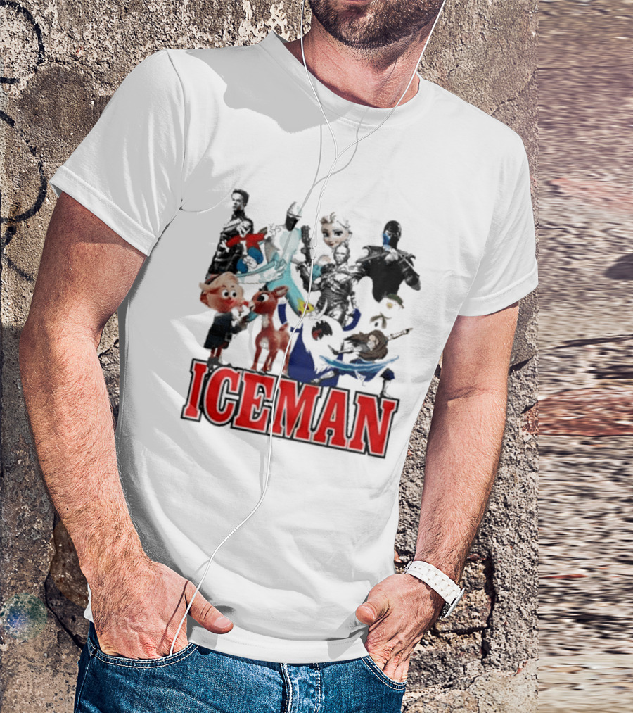 Secretclub Iceman Rudolph And Frosty Characters T-Shirt
