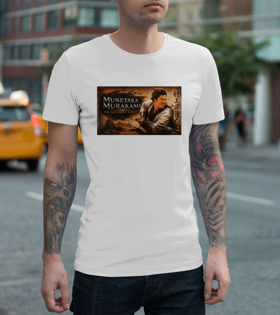 Munetaka Murakami The Southside Samurai Kanji T-Shirt