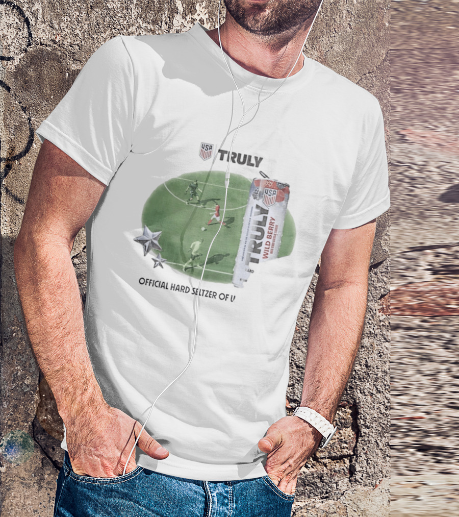 USA Truly Hard Seltzer Wild Berry Soccer Collaboration T-Shirt