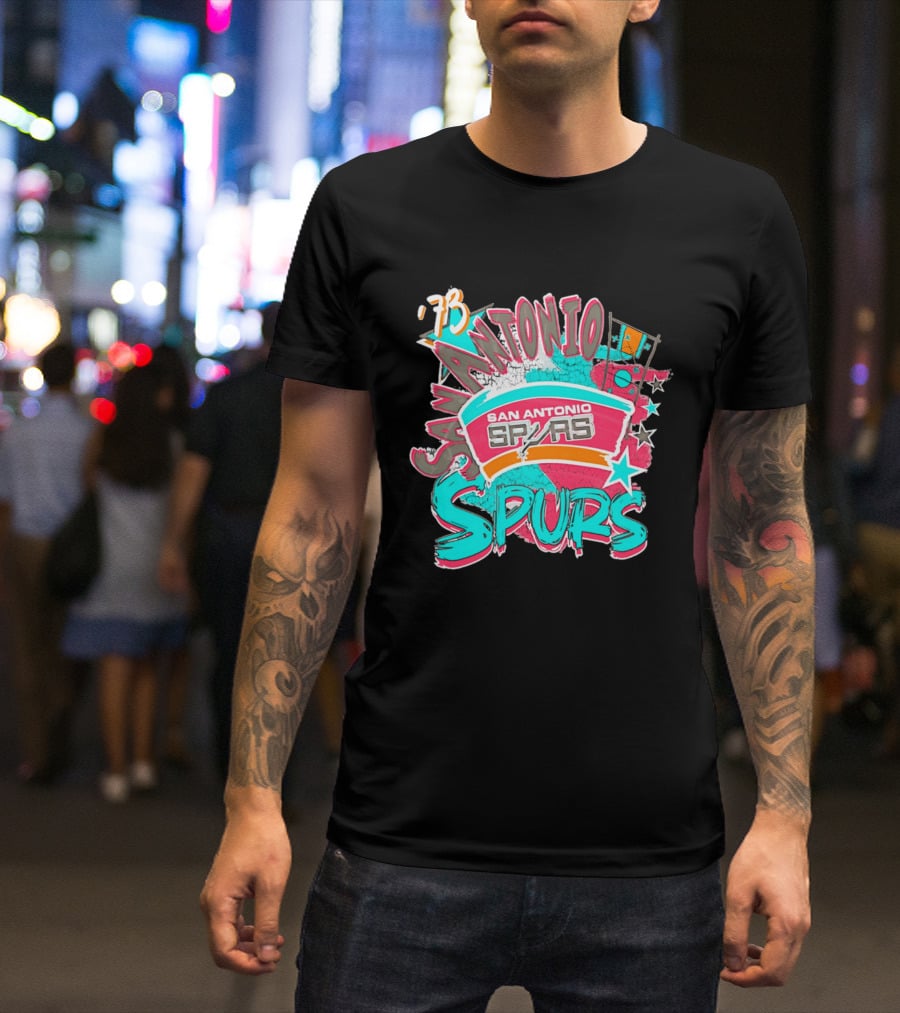 San Antonio Spurs '73 Classics Play By Play T-Shirt