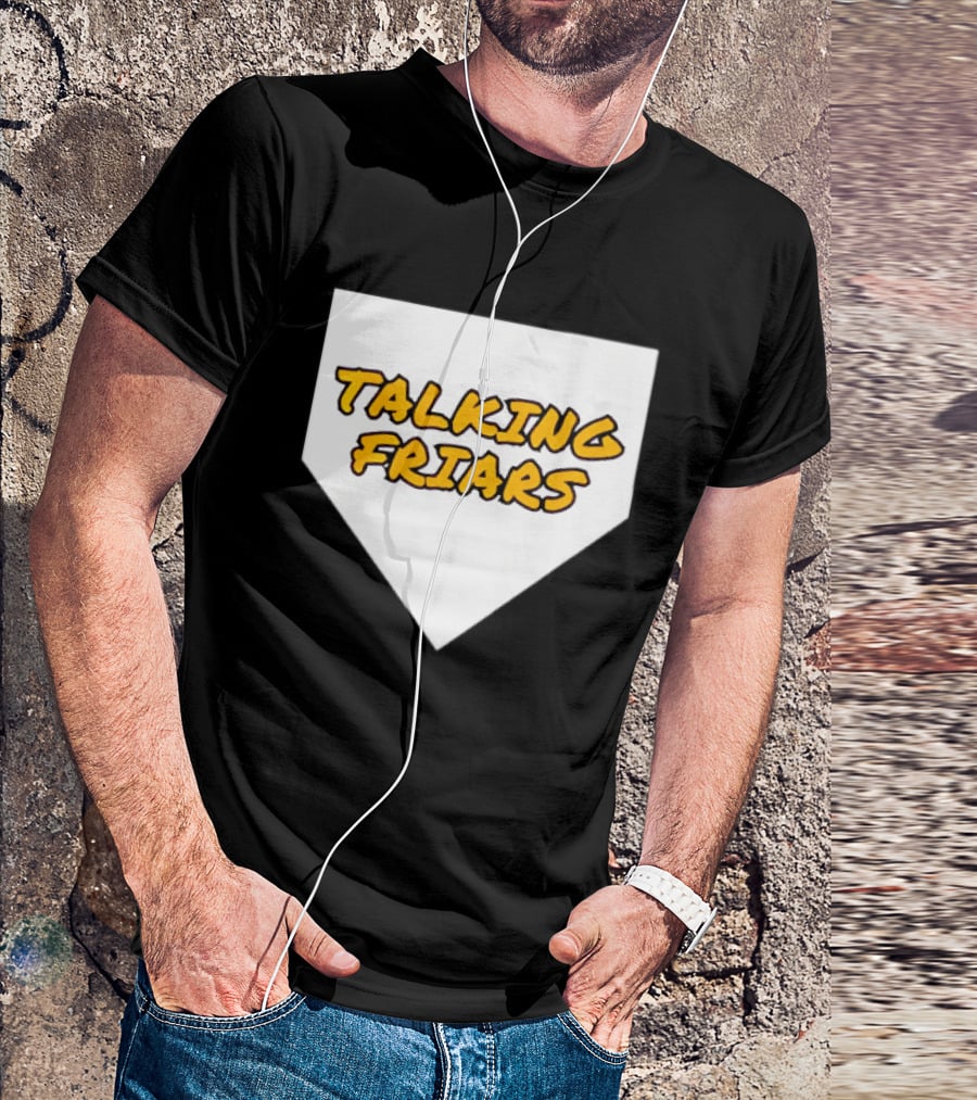 San Diego Padres Baseball Talking Friars Home Plate T-Shirt
