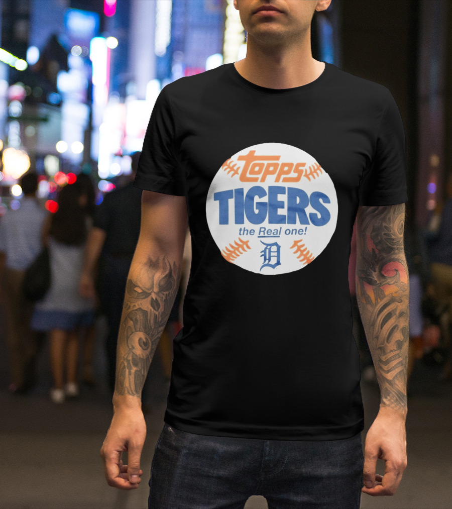 Topps Tigers The Real One Detroit T-Shirt