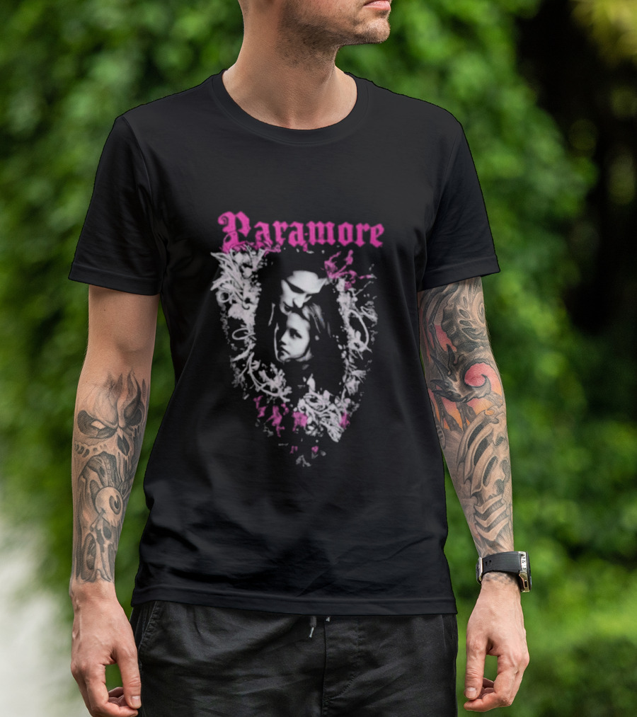 Twilight Edward Cullen Bella Swan Paramore Floral T-Shirt