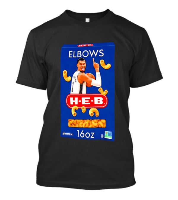 San Antonio Spurs Wemby HEB Elbows 16oz Playoffs Meme T-Shirt