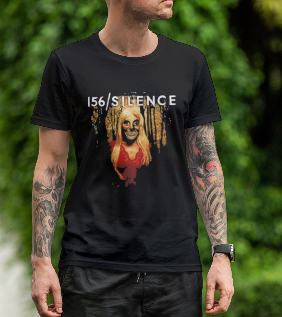 156 Silence Album Blonde Portrait With Red Dress T-Shirt