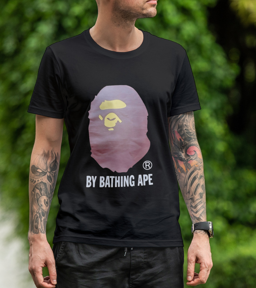 By Bathing Ape Iconic Yellow Ape Face T-Shirt