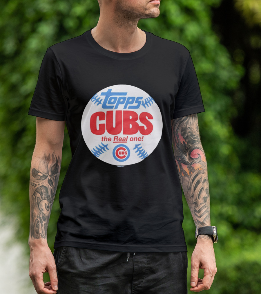 Topps Cubs The Real One Chicago Baseball T-Shirt