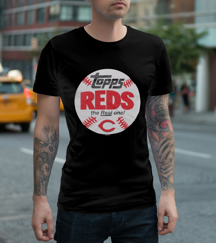 Topps Baseball Reds The Real One Cincinnati T-Shirt