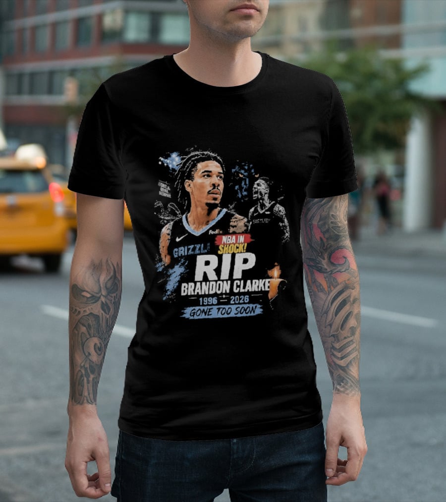 Original NBA In Memory Rest In Peace Brandon Clarke 1996 2026 T-Shirt