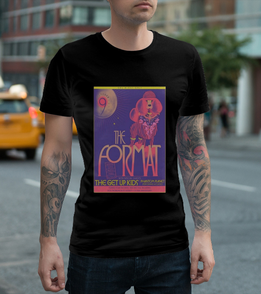 October 9 The Format With The Get Up Kids And Phantom Planet At Radio City Music Hall T-Shirt