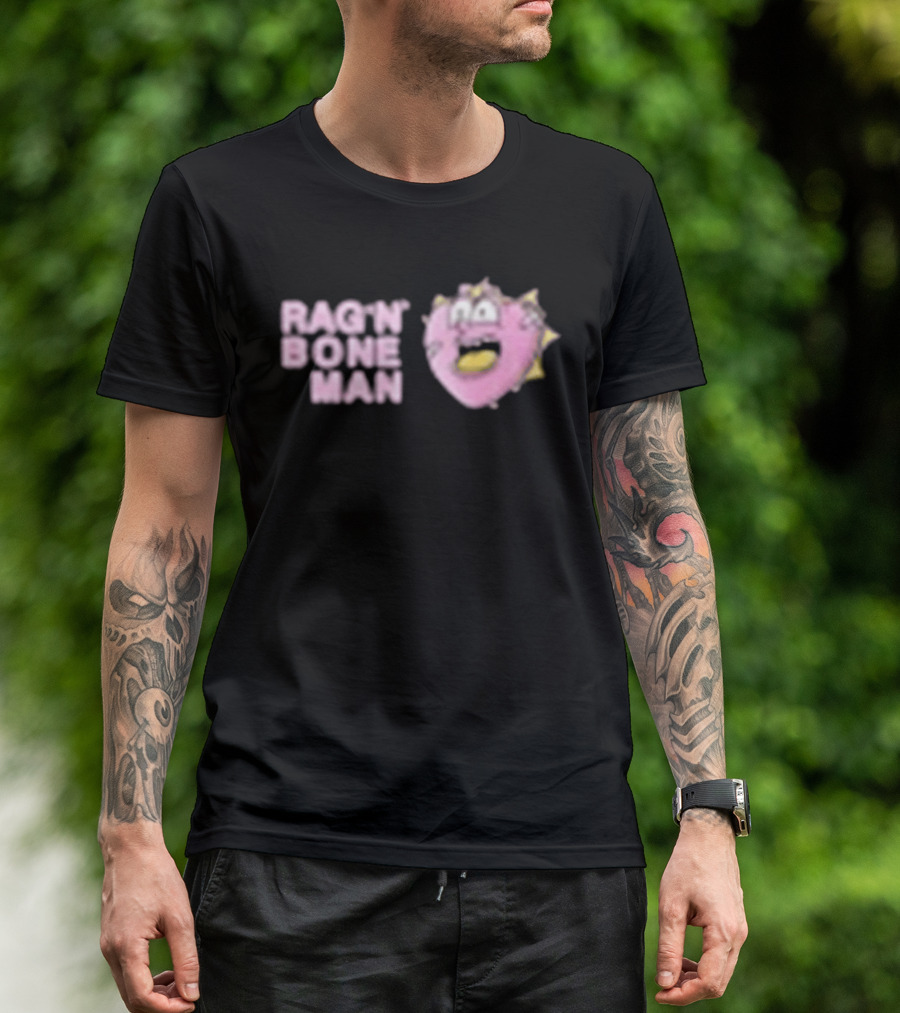 Rag'n'Bone Man Spiky Pink Donut Creature T-Shirt