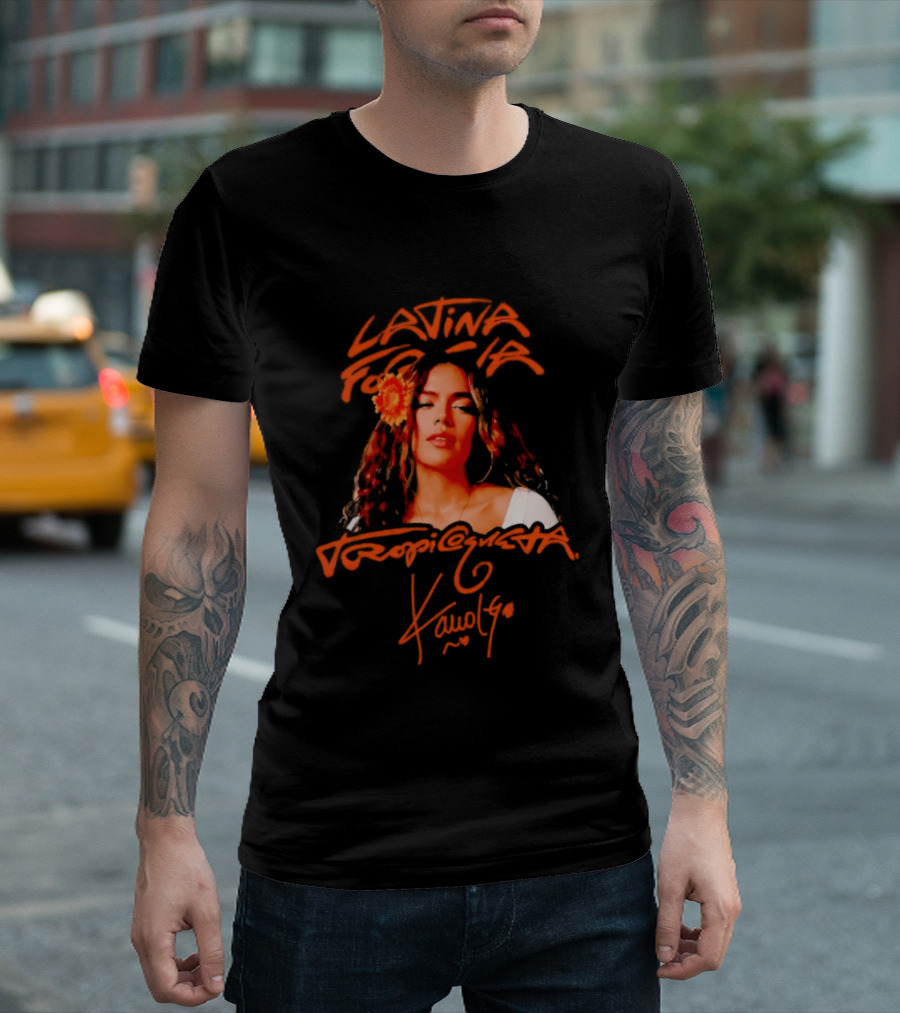 Latina Por El Mundo Tropiquesa Karol G T-Shirt