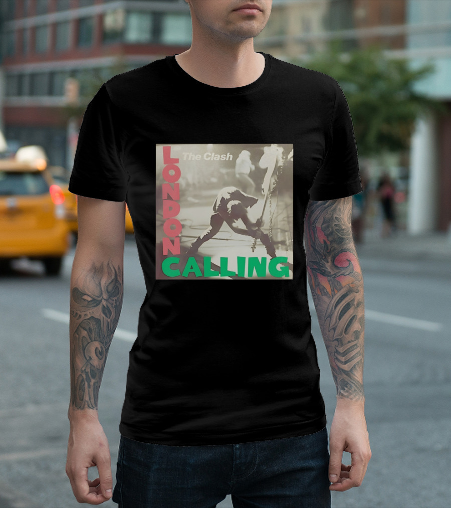 The Clash London Calling Punk Rock Album Cover Image T-Shirt
