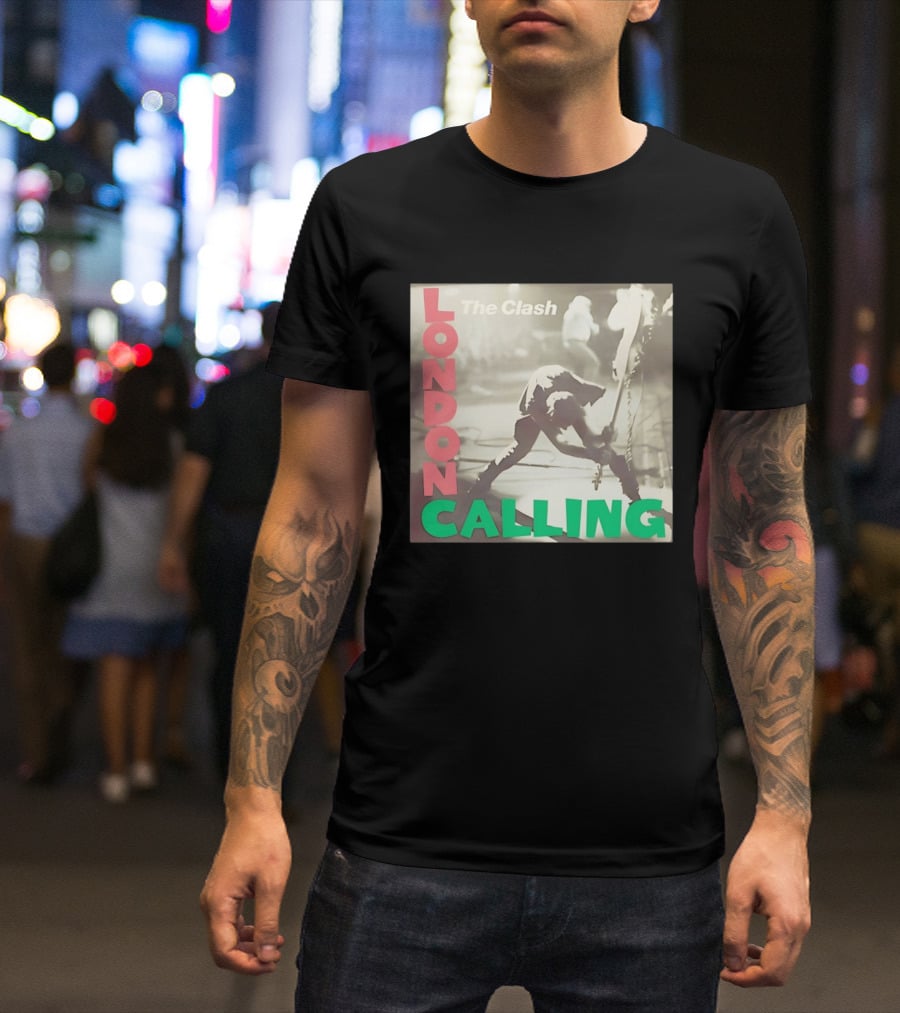 The Clash London Calling Punk Rock Album Cover Image T-Shirt