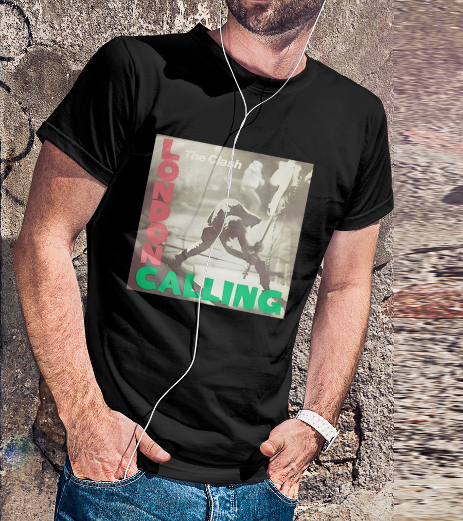 The Clash London Calling Punk Rock Album Cover Image T-Shirt