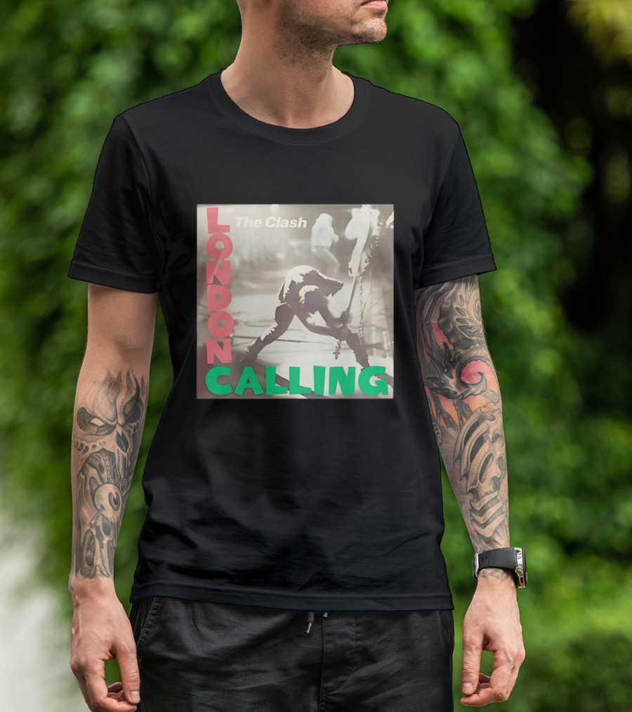 The Clash London Calling Punk Rock Album Cover Image T-Shirt