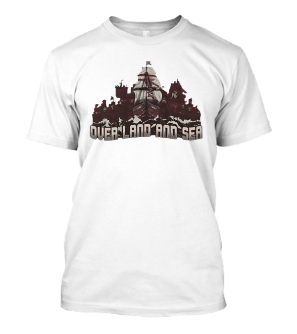 Arsenal FC Over Land And Sea Pirate Ship T-Shirt