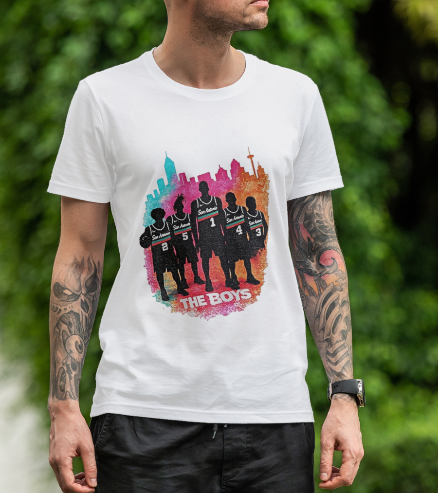 The Boys San Antonio Spurs Classic City Edition Basketball Player T-Shirt