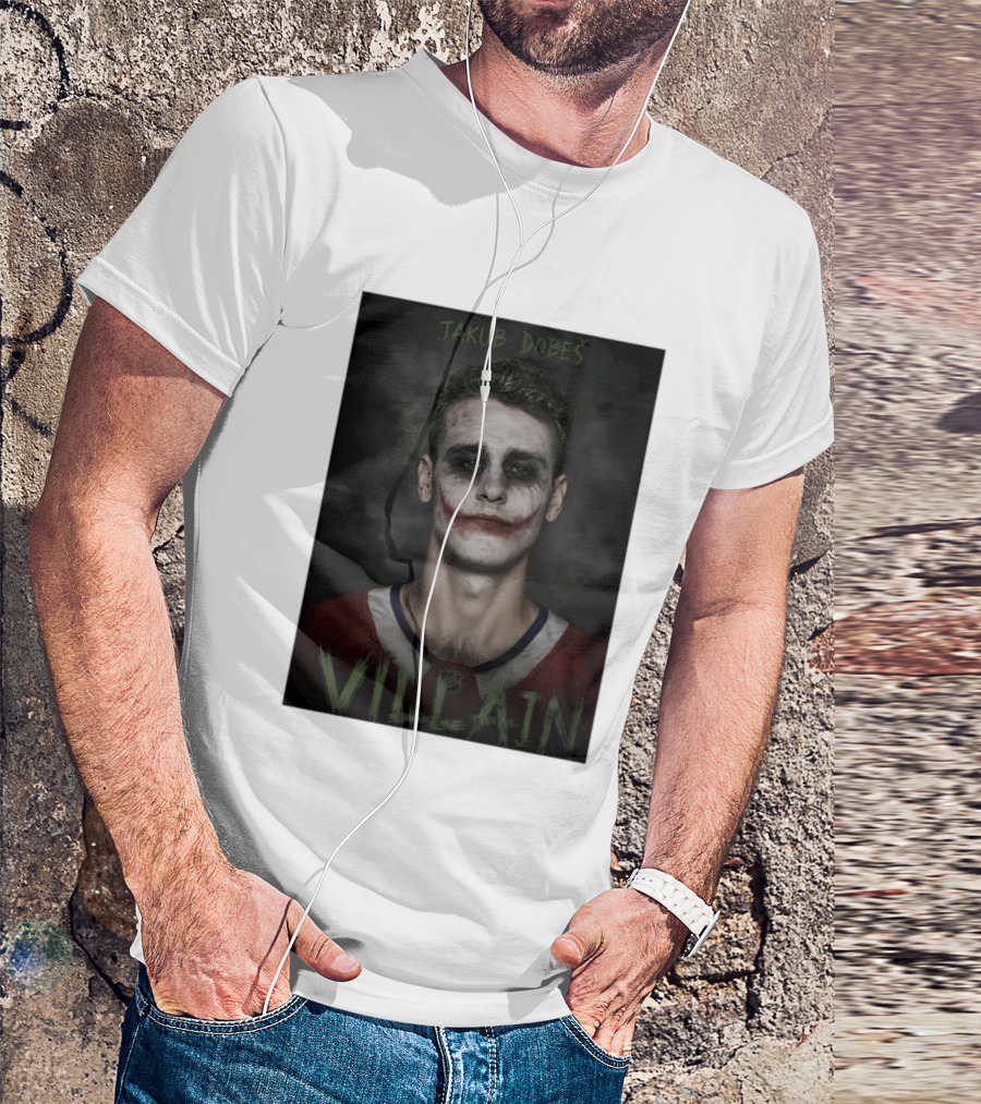 Jakub Dobes Villain Joker Montreal Canadiens Hockey T-Shirt