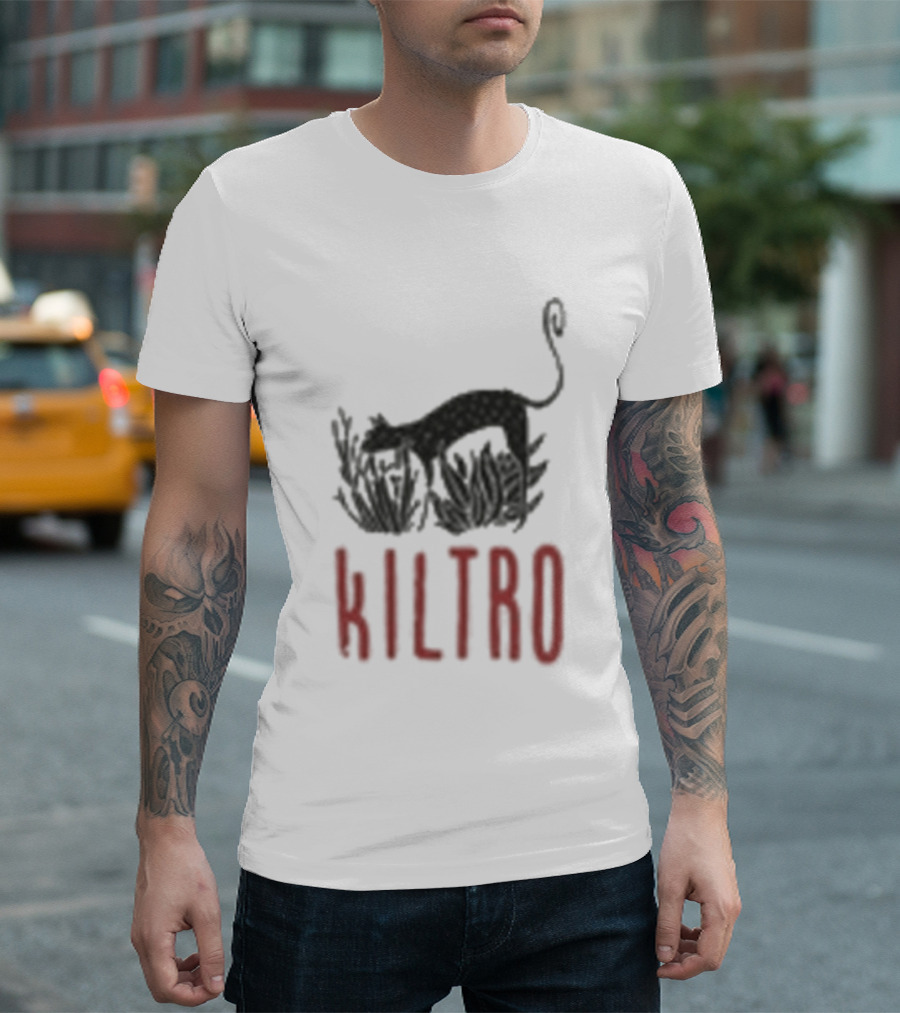 Kiltro Wolf Dog Text With Stylized Canine T-Shirt