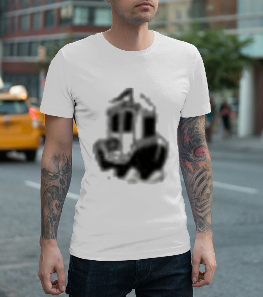 Dudes Factory Anchor Vintage Cartoon Style Nautical T-Shirt