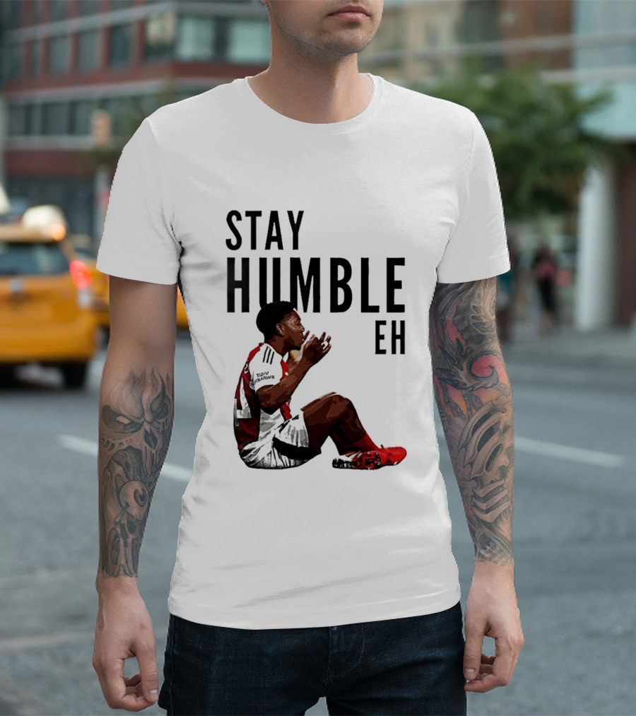 Myles Lewis Skelly Stay Humble Eh Arsenal Football Meme T-Shirt