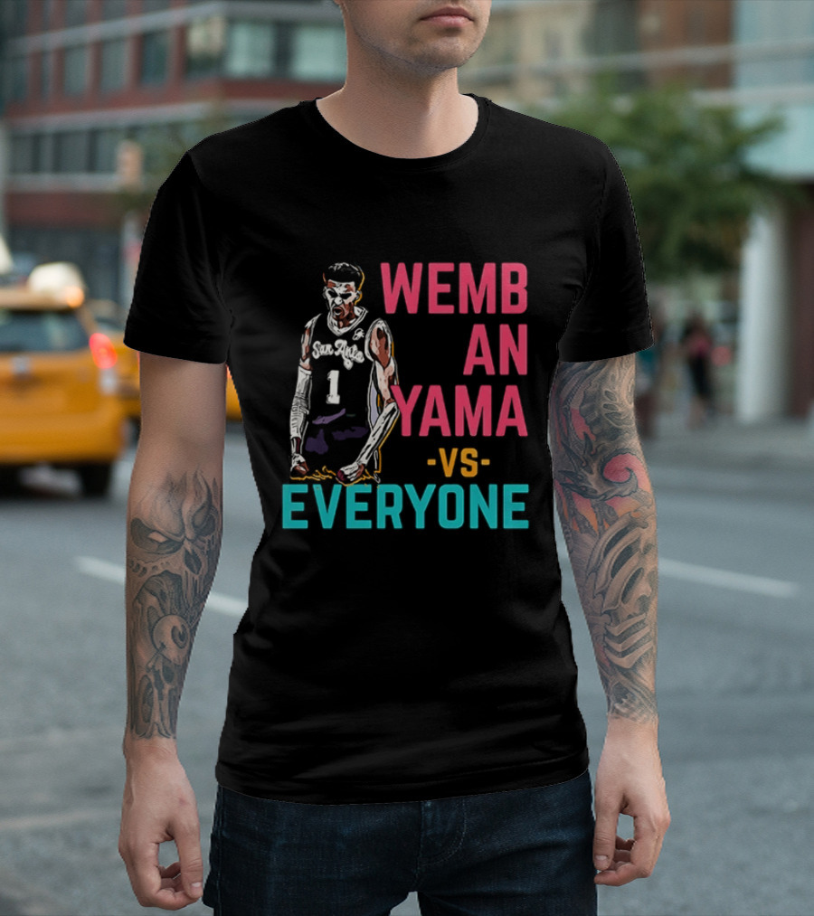 Victor Wembanyama Vs Everyone San Antonio Spurs NBA 2026 T-Shirt