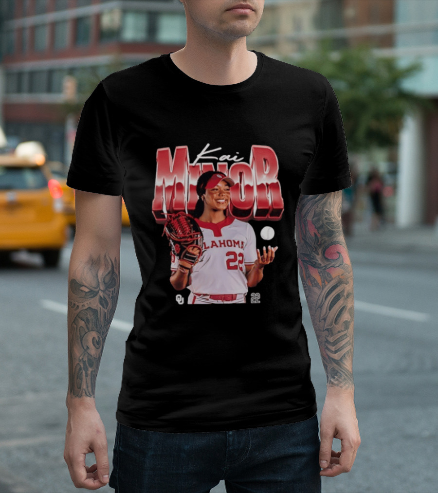 Kai Minor Oklahoma 22 Sooners Softball Player T-Shirt