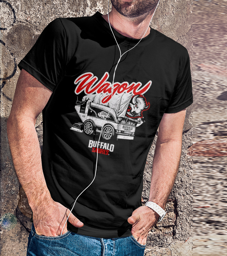 Buffalo Sabres Wagon Defender Retro Team Spirit T-Shirt