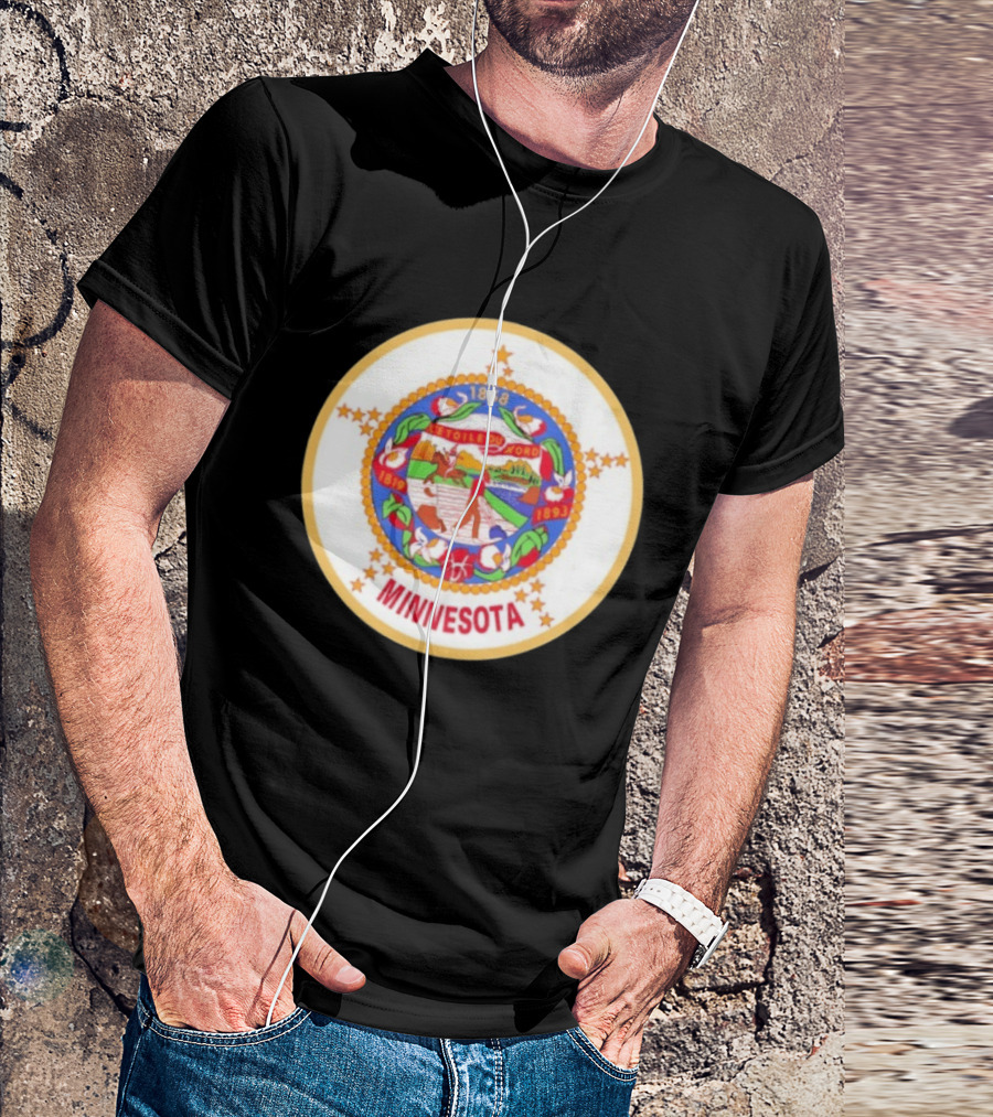 L'étoile Du Nord 1819 1858 1893 Seal Of Minnesota T-Shirt