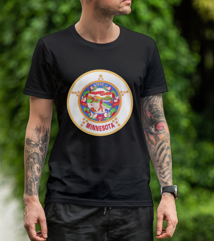 L'étoile Du Nord 1819 1858 1893 Seal Of Minnesota T-Shirt