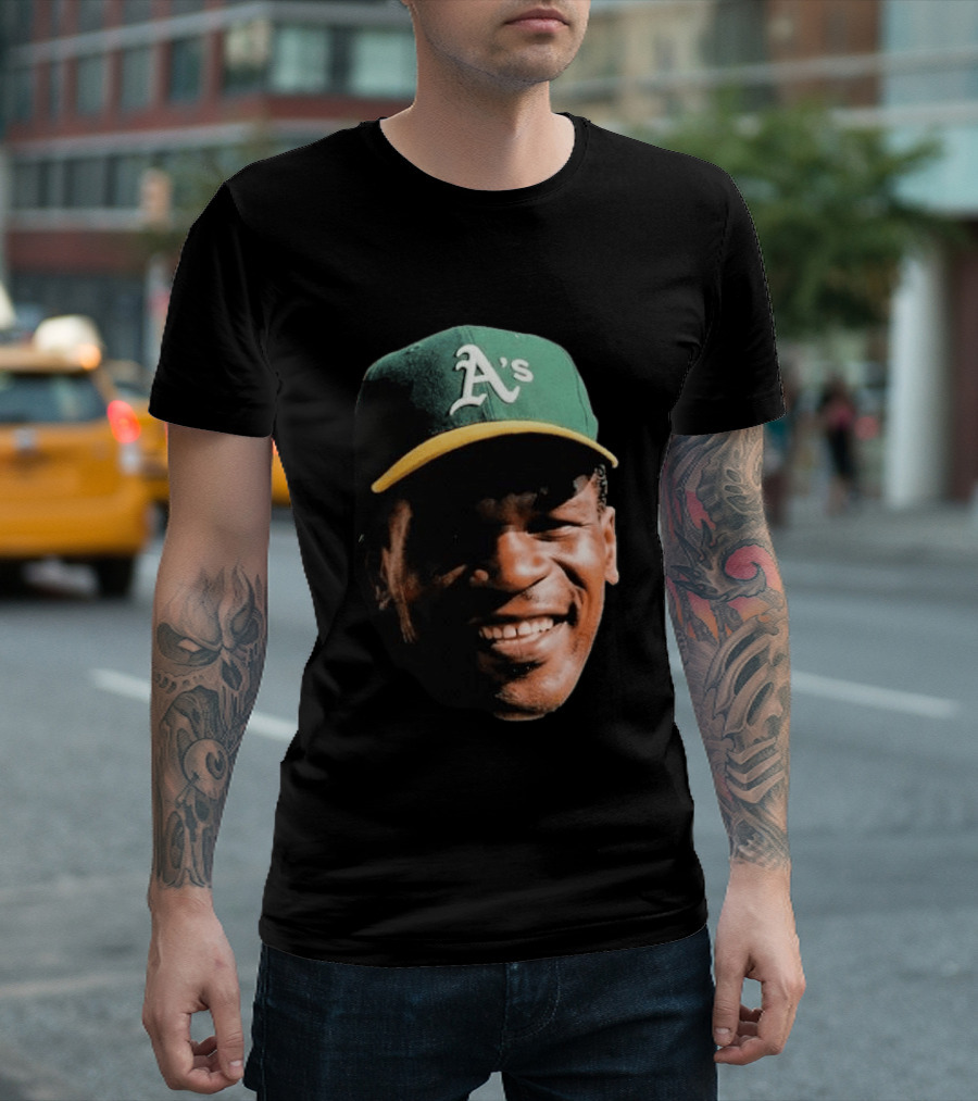 Dallas Braden Rickey Henderson A's Cap T-Shirt