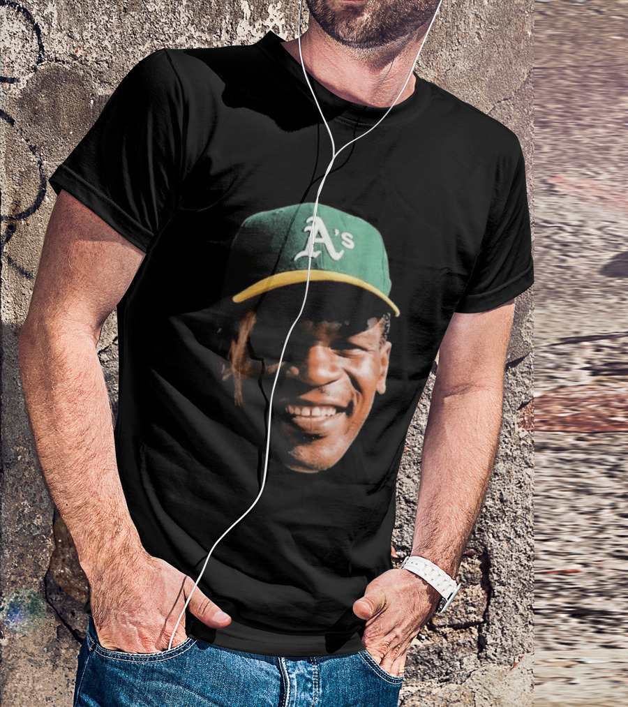 Dallas Braden Rickey Henderson A's Cap T-Shirt