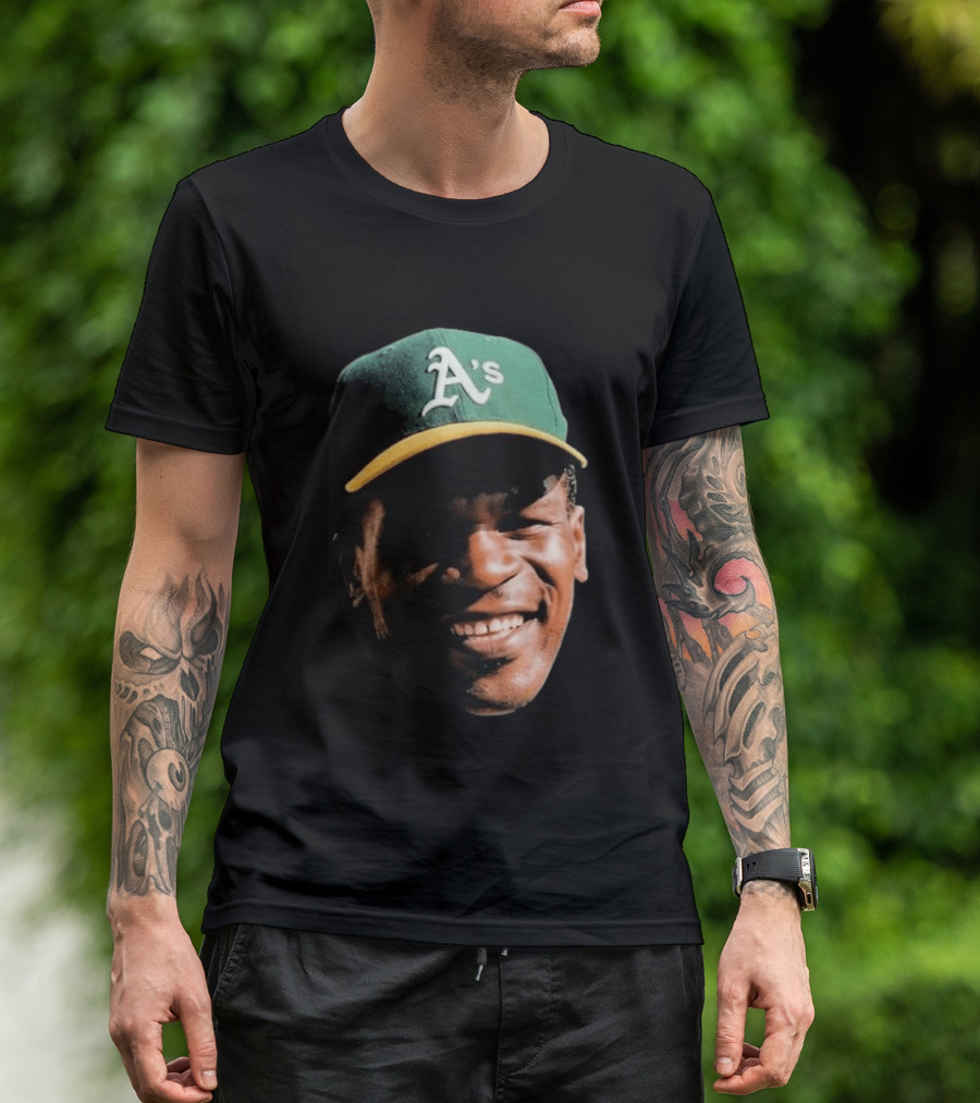 Dallas Braden Rickey Henderson A's Cap T-Shirt