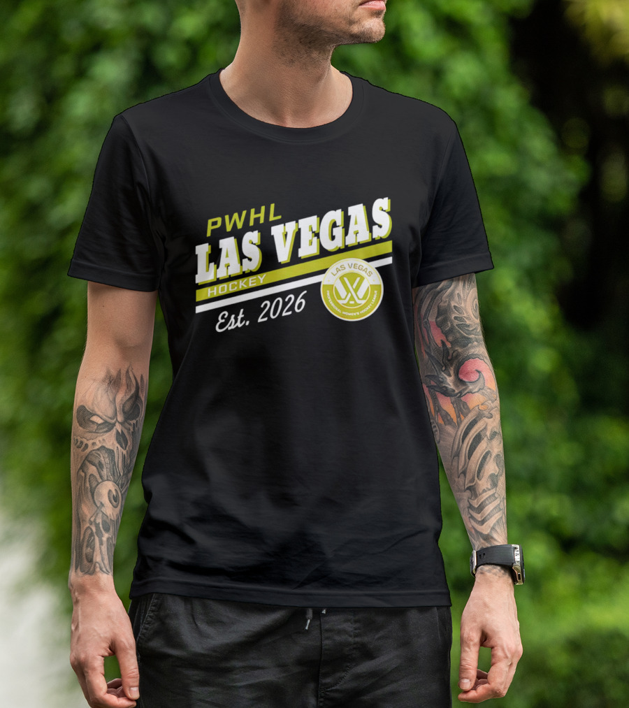 PWHL Las Vegas Hockey Est. 2026 Professional Women's Hockey League T-Shirt