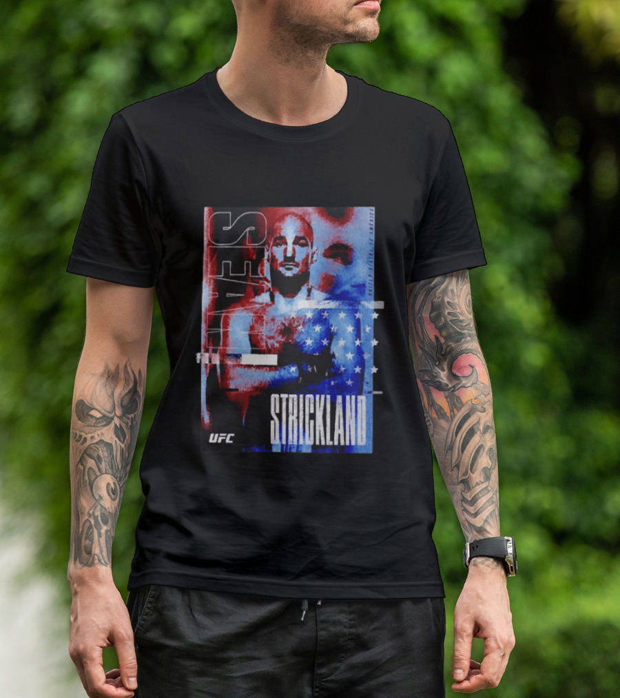 Sean Strickland UFC Fighter American Flag T-Shirt