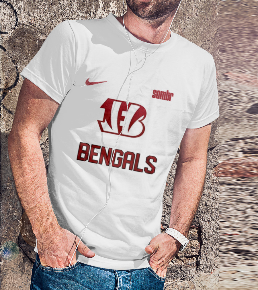 Cincinnati Bengals Nike Sombr The Late Nights And Young Romance Tour T-Shirt