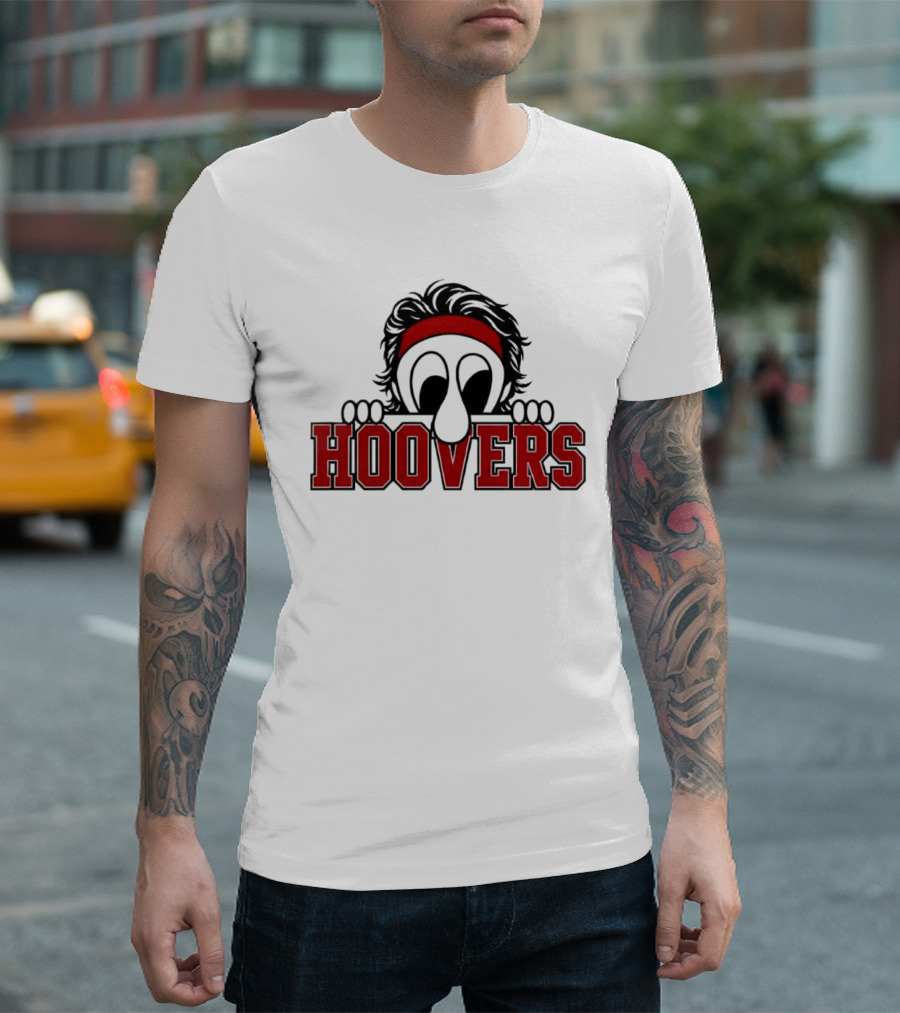 Hoovers Peeking Character With Red Headband T-Shirt