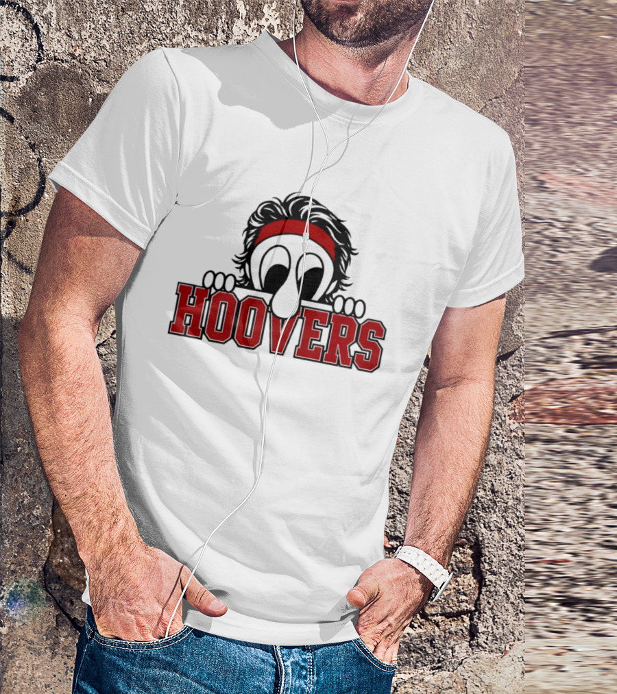 Hoovers Peeking Character With Red Headband T-Shirt