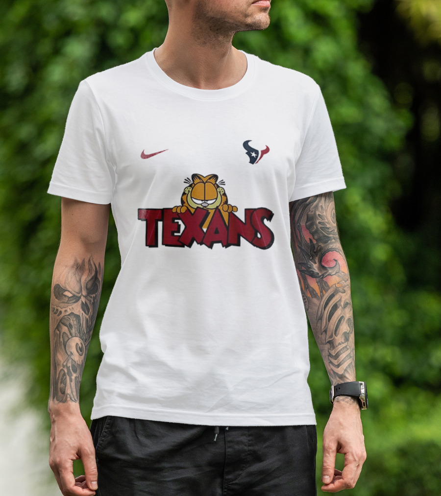 Nike Houston Texans Orange Cat Pose T-Shirt