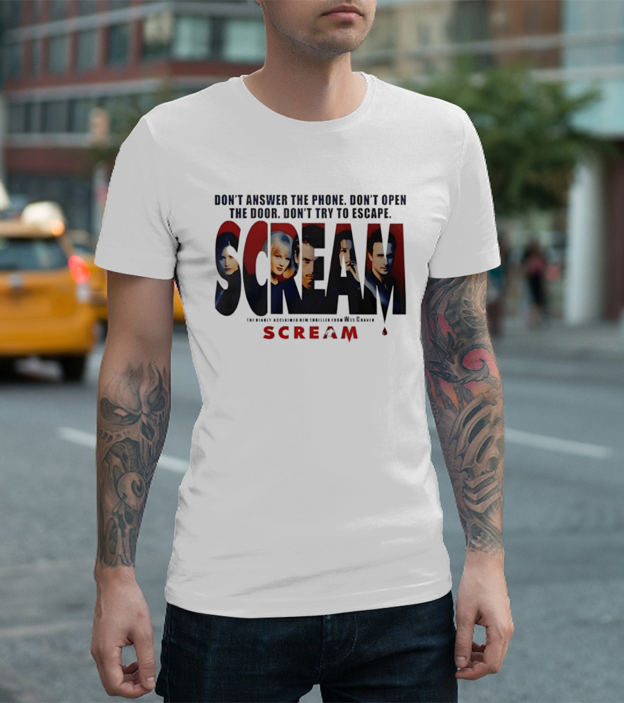 Scream Don't Answer The Phone Don't Open The Door Don't Try To Escape Wes Craven T-Shirt