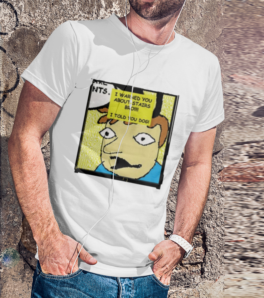 I Warned You About Stairs Bro I Told You Dog Meme Comic Panel T-Shirt