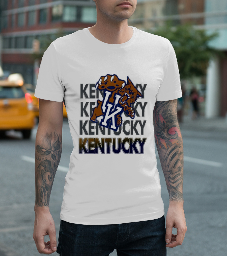 Kentucky Wildcat NCAA Stacked UK Kentucky T-Shirt