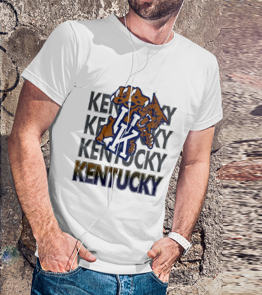 Kentucky Wildcat NCAA Stacked UK Kentucky T-Shirt