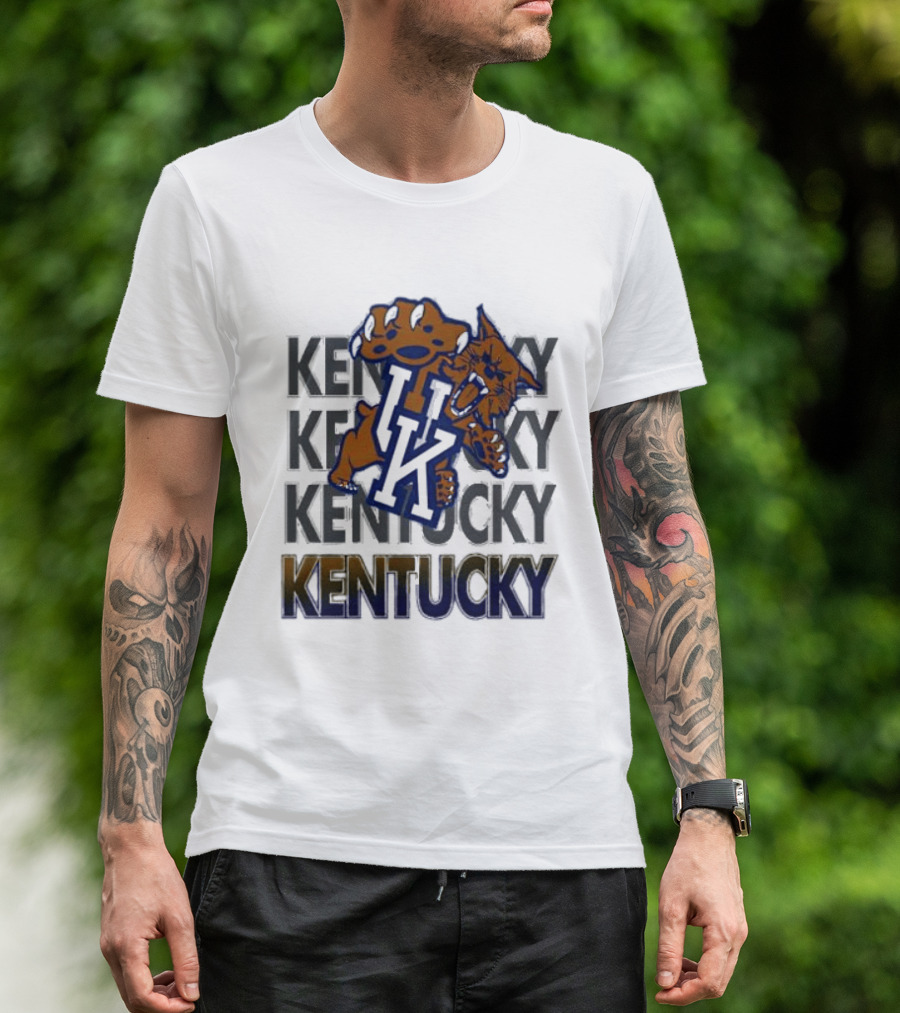 Kentucky Wildcat NCAA Stacked UK Kentucky T-Shirt