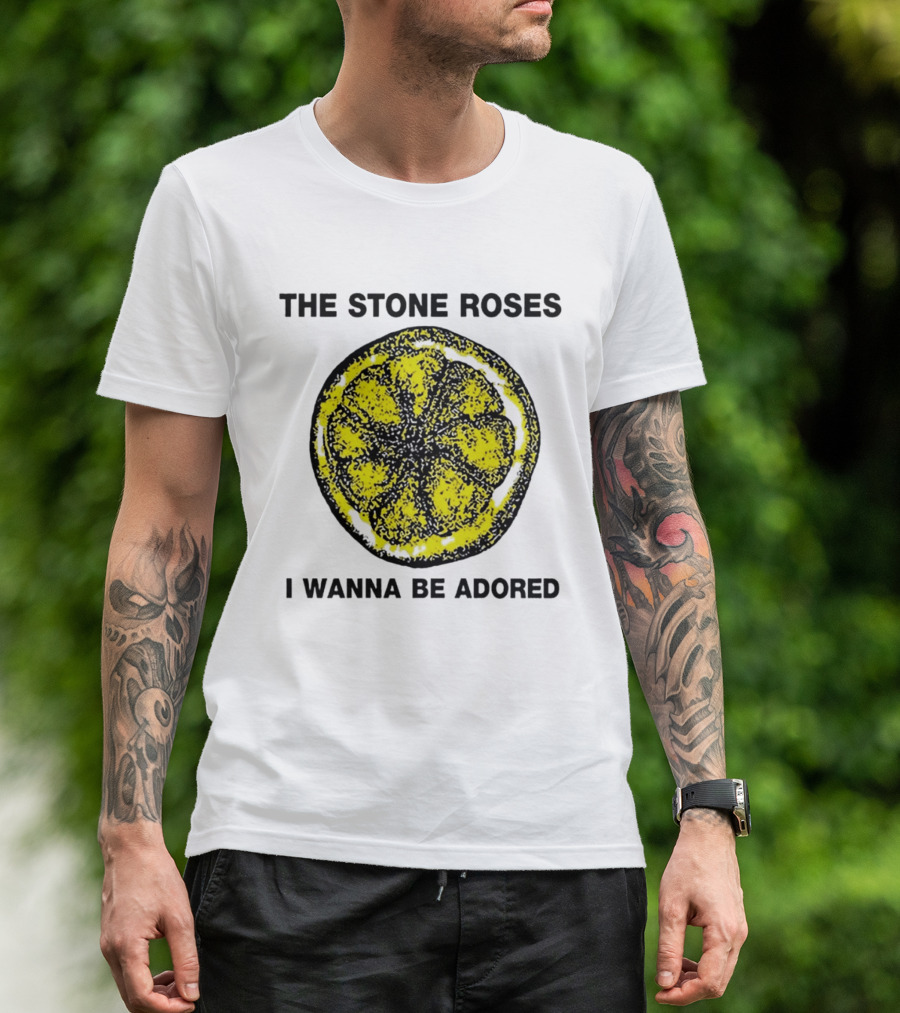 The Stone Roses I Wanna Be Adored Yellow Lemon T-Shirt