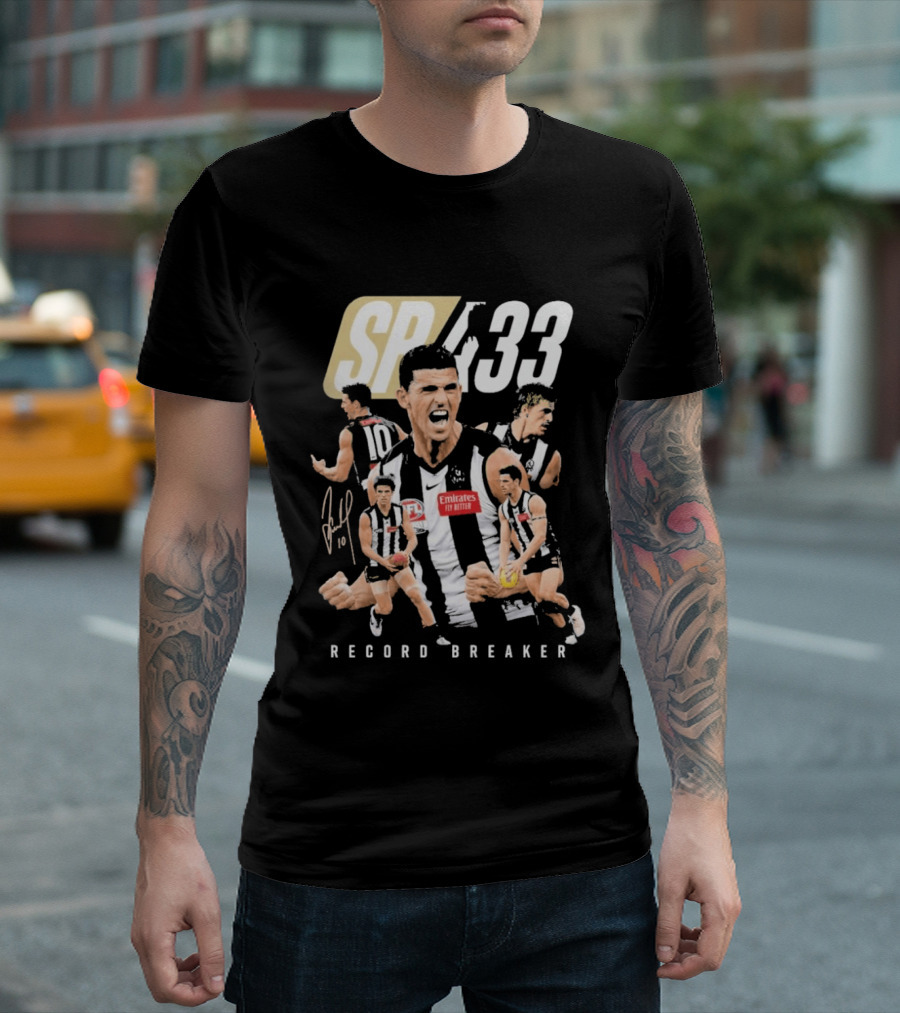 SP433 Record Breaker Emirates Footy Milestone T-Shirt